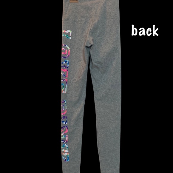 ❤️VS-PINK - Grey High-Waist Cotton Leggings - Picture 7 of 10